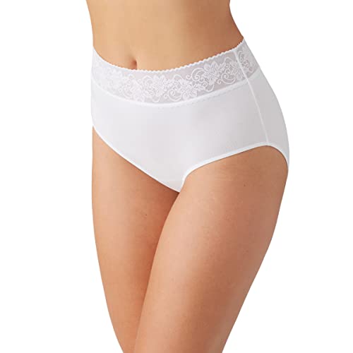 Wacoal Women's Comfort Touch Brief Panty, White, Large