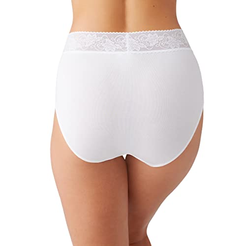 Wacoal Women's Comfort Touch Brief Panty, White, Large