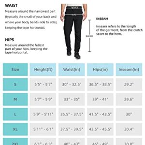 BALEAF Men's Mountain Bike Pants MTB Cycling Pants Hiking Running Gear Bicycle Biking Water Resistant Lightweight Outdoor Black 2XL