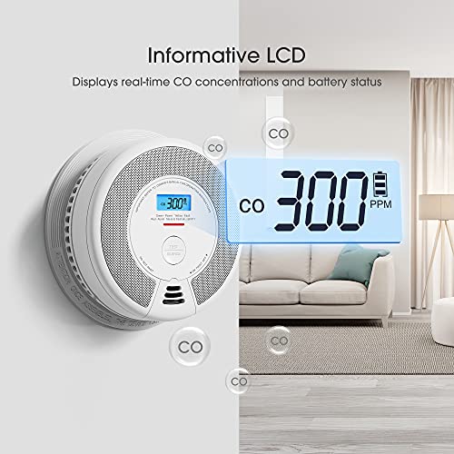 X-Sense Wireless Interconnected Combination Smoke and CO Alarms SC07-W (3-Pack) and Remote Control