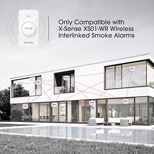 X-Sense Wireless Interconnected Combination Smoke and CO Alarms SC07-W (3-Pack) and Remote Control