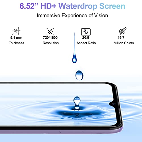 DOOGEE N50 2023 Unlocked Cell Phone, 15GB+128GB Android 13 Smartphone, 6.52" Display Android Phone, 50MP AI Camera Dual 4G Phones Unlocked, 90dB Loud Speaker, OTG, Fingerprint, T-Mobile - Pink