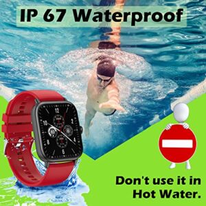 Bluetooth Smart Watch for Women Men Fitness Activity Tracker Compatible with iPhone Android Waterproof HD Full Touch Screen Health Smartwatch with Call Text Pedometer Heart Rate Message Reminder etc.