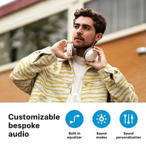 Sennheiser Momentum 4 Wireless Headphones - Bluetooth Headset for Crystal-Clear Calls with Adaptive Noise Cancellation, 60h Battery Life, Customizable Sound - White )