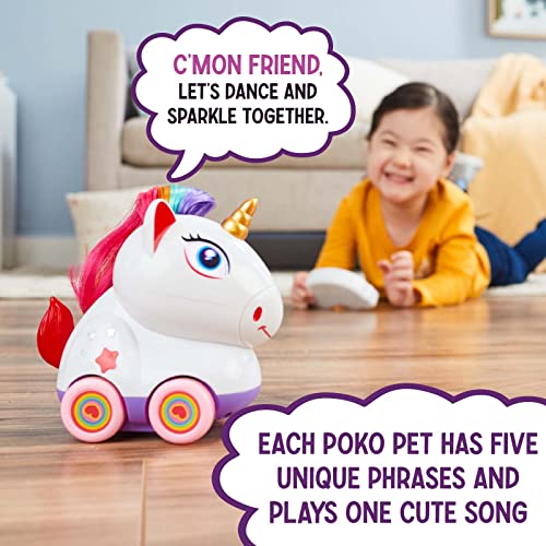 Poko Petz, Remote Control Car for Toddlers Unicorn Toys- 2.4GH For Girls, Unicorn Gifts For Girls, Light Up Toddler Toys, Singing, Talking Toys, Preschool Toys, Toddler Gifts for Ages 3 and Up