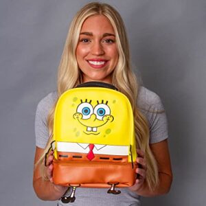 INTIMO Nickelodeon SpongeBob SquarePants Character Face Dual Compartment Lunch Box Bag