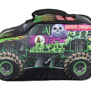 INTIMO Monster Jam Grave Digger Truck Shaped Insulated Big Large Work Lunch Box Bag