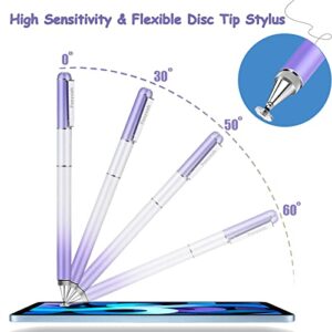 Capacitive Stylus Pen, Penyeah Bling Crystal Stylist Pen, Universal Touch Screen Pen Stylus for Apple iPhone/iPad/Android/Tablet and All Capacitive Touch Screens - Dream Purple