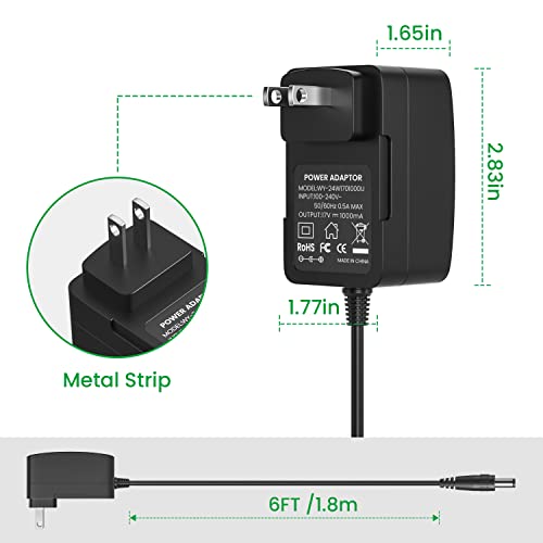 Auspow 17V Charger for Bose Soundlink I II III 1 2 3 Wireless Mobile Speaker Wall: Power Adapter Cord 10 306386-101 369946-1300 414255 404600 301141 (Not for MlNl/C0L0R)