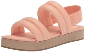 koolaburra by ugg women's anida sandal, almost apricot, 9