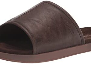 Koolaburra by UGG Men's TREEVE Slide Sandal, Chocolate Brown, 10