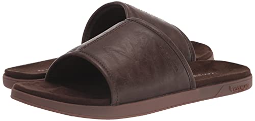 Koolaburra by UGG Men's TREEVE Slide Sandal, Chocolate Brown, 10