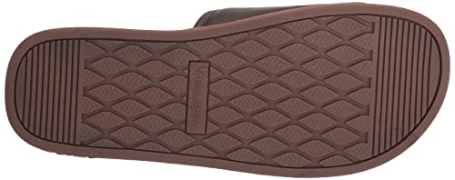 Koolaburra by UGG Men's TREEVE Slide Sandal, Chocolate Brown, 10