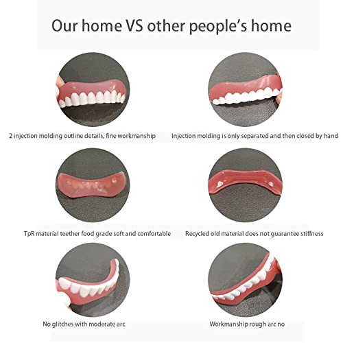 CAILING 6 Sets Instant Veneers Dentures, Teeth Covers for Bad Teeth for Snap Covering Missing Teeth Denture Filling Kit Super Smile Dentist