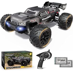 haiboxing 1:18 scale rc car 18868 36km/h high speed 4x4 off-road remote control truck, waterproof electric rc cars all terrain toy truck for kid and adults two batteries supply 40 mins playtime