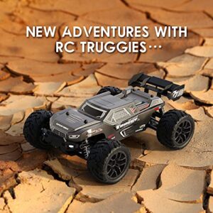 HAIBOXING 1:18 Scale RC Car 18868 36km/h High Speed 4X4 Off-Road Remote Control Truck, Waterproof Electric RC Cars All Terrain Toy Truck for Kid and Adults Two Batteries Supply 40 Mins Playtime