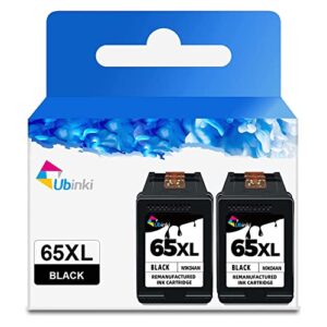 65XL Black Ink Cartridge Replacement for HP Ink 65 HP65 XL HP65XL for DeskJet 3755 3700 3752 3772 3720 3723 2600 2621 2622 2652 2655 Envy 5055 5000 5052 5014 5010 AMP 100 120 130 Printers (2 Pack)