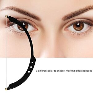 Pre Inked Mapping Thread,ANGGREK Microblading Microblading Line Marker Ruler Eyebrow Tattoo Measuring Tool With 10Pcs Thread Lineseyebrow Mapper Strings(Black)