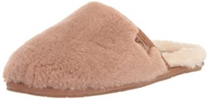 ugg women's fluffette slipper, chestnut/natural, 7