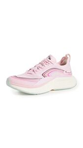 apl: athletic propulsion labs women's streamline sneakers, bleached pink/burgundy/white, 10.5 medium us