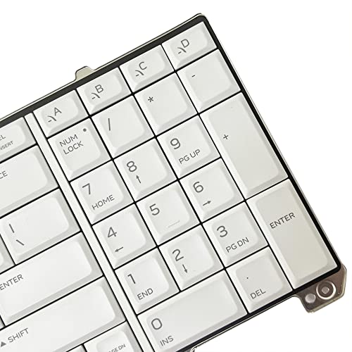 GinTai US Backlit Keyboard Laptop Replacement for Dell Alienware 17 R5 Area 51M 07NF7F RGB PK132F11B01 NSK-EYBBC (White)