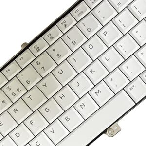 GinTai US Backlit Keyboard Laptop Replacement for Dell Alienware 17 R5 Area 51M 07NF7F RGB PK132F11B01 NSK-EYBBC (White)