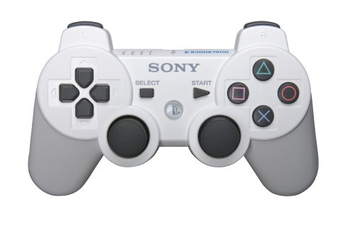 PS3 Dualshock 3 wireless controller - White (Renewed)