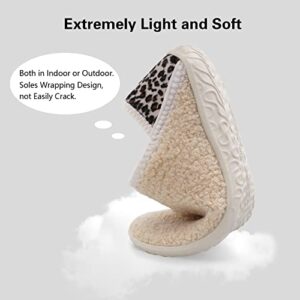 Fuzzy House Slippers for Women Men Indoor Closed Back Lightweight Cozy Faux Furry Lining Barefoot House Shoes Slipper Socks for Bedroom Home Office Yoga Outdoor Walking Shoes 6.5-7.5 Women/5-5.5 Men