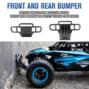 kolegend RC Cars 20 Km/h Remote Control Car 50+min with Chassis Lights 2 Batteries, 13 Inch All Terrains RC Monster Trucks Off Road Vehicle for Boys Girls Kids