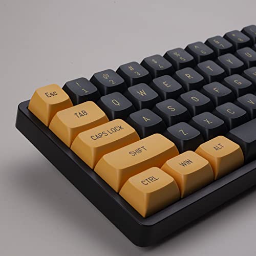 Black and Gold Futuristic keycaps PBT Injection molding 148 Keys Ball Cap CSA Height Customized Personality Adapt to 61/64/68/71/82/84/87/96/98/104/108 Key Positions