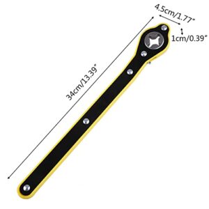 CUIDYSDP Auto Labor-saving Jack Ratchet Wrench，360° forward and reverse knob design Jack Ratchet Wrench Hand Tool
