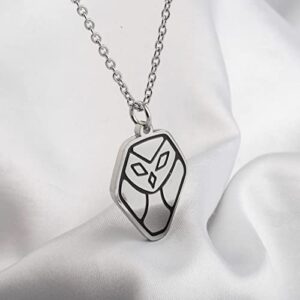 KEYCHIN Funny Owl Hooty Necklace Owl Hooty Fans Gifts The Owl Home Jewelry For Women Girls (Owl Hooty NK-S)