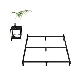 Hafenpo Metal Sturdy Platform Heavy Duty Non-Slip, Black King Bed Frame 9 Leg Support Easy to Assemble Suitable for Any Space King Size