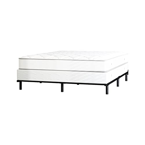 Hafenpo Metal Sturdy Platform Heavy Duty Non-Slip, Black King Bed Frame 9 Leg Support Easy to Assemble Suitable for Any Space King Size