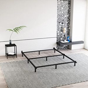 Hafenpo Metal Sturdy Platform Heavy Duty Non-Slip, Black King Bed Frame 9 Leg Support Easy to Assemble Suitable for Any Space King Size