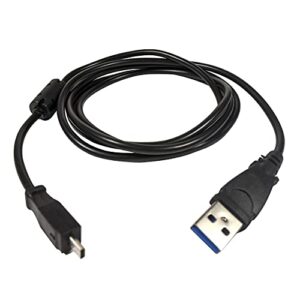 hqrp usb cable/cord compatible with kodak easyshare c653, c663, c703, c713, c743, c763, c875, c913, cd33, cd40 digital camera