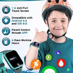 DIGEEHOT Kids Fitness Tracker Watch with Games for Boys Girls Age 6-16, IP68 Waterproof Kids Smart Watch 20 Sport Modes, Pedometers, Alarm Clock, Sleep Tracking, Toy Gifts for Kids