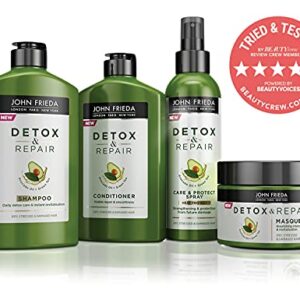 John Frieda Detox and Repair Shampoo, 8.45 Ounce Shampoo with Nourishing Avocado Oil and Green Tea