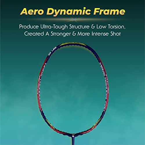 2X FELET TJ Power-Control (Blue Red) Badminton Racket - 3 in 1 Combination Frame with Japan Hot Melt Graphite, 35lbs Max Tension (4UG1) | Buy 1 Free 1