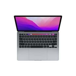 Apple 2022 MacBook Pro Laptop with M2 chip: 13-inch Retina Display, 16GB RAM, 512GB ​​​​​​​SSD ​​​​​​​Storage, Touch Bar, Backlit Keyboard, FaceTime HD Camera. Works with iPhone and iPad; Space Gray