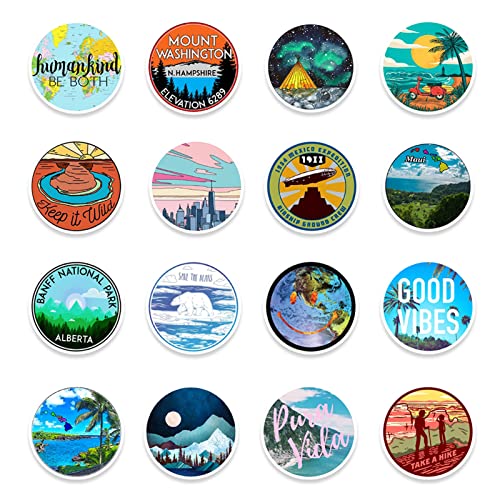 Outdoor Adventure Stickers for Kids, Stickers for Water Bottles, 100 PCS Stickers for Teens Girls, Cute Aesthetic Cool Stickers Pack, Laptop Phone Skateboard Computer Stickers, Gifts for Kids