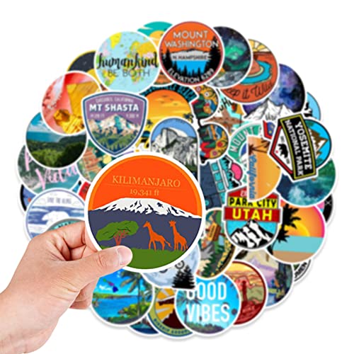 Outdoor Adventure Stickers for Kids, Stickers for Water Bottles, 100 PCS Stickers for Teens Girls, Cute Aesthetic Cool Stickers Pack, Laptop Phone Skateboard Computer Stickers, Gifts for Kids