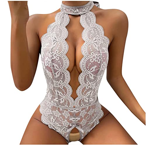 Lingerie Valentines Day for Women Black Women's Exotic Bodystockings Sexy Set Garter Blue Push up Harness Naughty Sex/Play Sets Chest Cute Sex lace Role Playing White Strappy 22