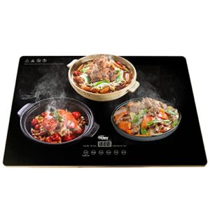 adjustable heat, food warmer plate, electric server warming tray, portable and perfect for indoor dinner, catering, party, entertaining, and holiday “24 x 16.1”