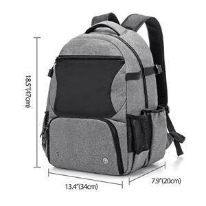 DSLEAF Baseball Backpack with Separate Shoe Space, Softball Bat Bag Holds Up to 4 Bats, Hence Hook and Multi Pockets for Essentials