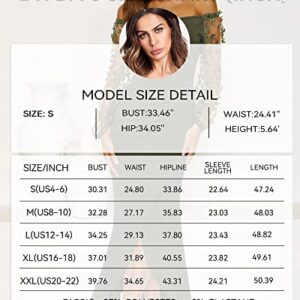 BTFBM Women Elegant Off Shoulder Dresses Sheer Long Sleeve Mesh Ruched Wrap Split Bodycon Maxi Cocktail Wedding Guest Dress(Solid Army Green, Large)