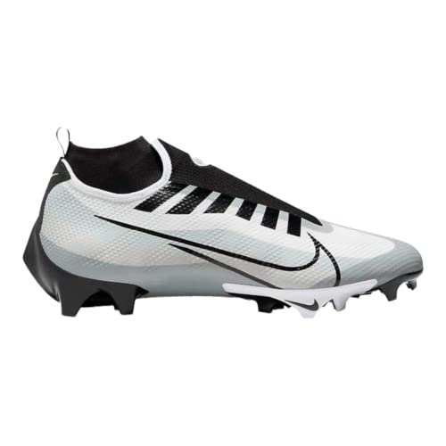 Nike Mens Vapor Edge Pro 360 Football Cleat, White Black Pure Platinum Sz 11