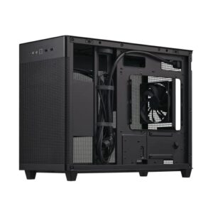 ASUS Prime AP201 33-Liter MicroATX Black case with Tool-Free Side Panels and a Quasi-Filter mesh, with Support for 360 mm Coolers, Graphics Cards up to 338 mm Long, and Standard ATX PSUs