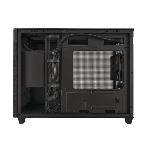 ASUS Prime AP201 33-Liter MicroATX Black case with Tool-Free Side Panels and a Quasi-Filter mesh, with Support for 360 mm Coolers, Graphics Cards up to 338 mm Long, and Standard ATX PSUs