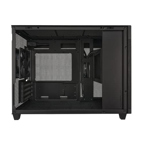 ASUS Prime AP201 33-Liter MicroATX Black case with Tool-Free Side Panels and a Quasi-Filter mesh, with Support for 360 mm Coolers, Graphics Cards up to 338 mm Long, and Standard ATX PSUs